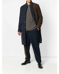 Мужской темно-серый свитер с круглым вырезом от Uma Wang