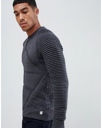 Мужской темно-серый свитер с круглым вырезом от G Star