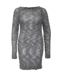 Женский темно-серый свитер с круглым вырезом от Gas