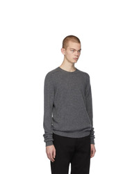 Мужской темно-серый свитер с круглым вырезом от Bottega Veneta