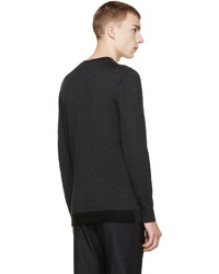 Мужской темно-серый свитер с круглым вырезом от Marni