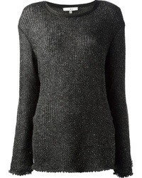 Женский темно-серый свитер с круглым вырезом от IRO