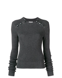Женский темно-серый свитер с круглым вырезом от Isabel Marant Etoile