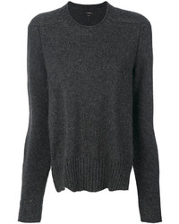 Женский темно-серый свитер с круглым вырезом от Isabel Marant