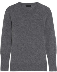 Женский темно-серый свитер с круглым вырезом от J.Crew