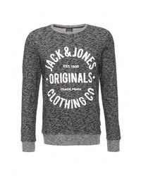 Мужской темно-серый свитер с круглым вырезом от Jack &amp; Jones
