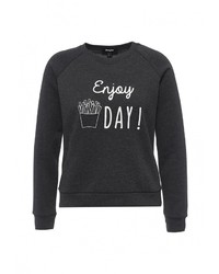 Женский темно-серый свитер с круглым вырезом от Jennyfer