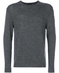 Мужской темно-серый свитер с круглым вырезом от Jil Sander