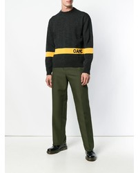 Мужской темно-серый свитер с круглым вырезом от Oamc