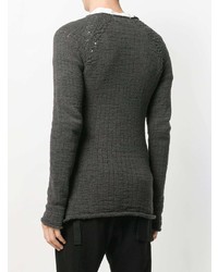 Мужской темно-серый свитер с круглым вырезом от Lost & Found Ria Dunn