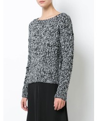 Женский темно-серый свитер с круглым вырезом от Voz