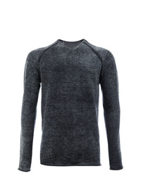 Мужской темно-серый свитер с круглым вырезом от Label Under Construction