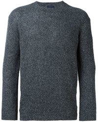 Мужской темно-серый свитер с круглым вырезом от Lanvin