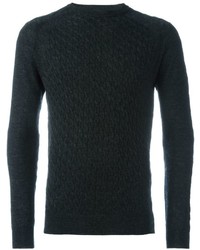 Мужской темно-серый свитер с круглым вырезом от Lanvin