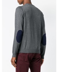 Мужской темно-серый свитер с круглым вырезом от Sun 68