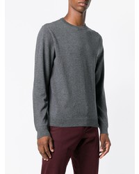 Мужской темно-серый свитер с круглым вырезом от Sun 68