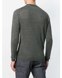 Мужской темно-серый свитер с круглым вырезом от Woolrich