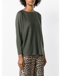 Женский темно-серый свитер с круглым вырезом от Lamberto Losani