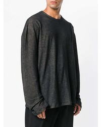 Мужской темно-серый свитер с круглым вырезом от Isabel Benenato