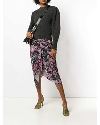 Женский темно-серый свитер с круглым вырезом от Isabel Marant