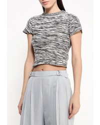 Женский темно-серый свитер с круглым вырезом от LOST INK