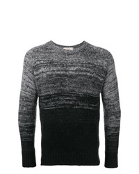 Мужской темно-серый свитер с круглым вырезом от Maison Flaneur