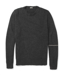 Мужской темно-серый свитер с круглым вырезом от Massimo Alba