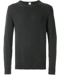Мужской темно-серый свитер с круглым вырезом от Massimo Alba