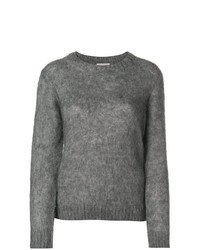 Женский темно-серый свитер с круглым вырезом от Moncler