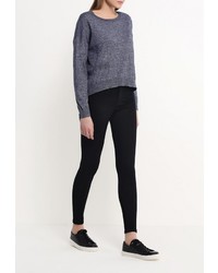 Женский темно-серый свитер с круглым вырезом от Motivi