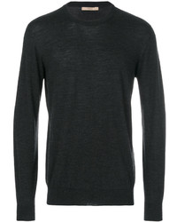 Мужской темно-серый свитер с круглым вырезом от Nuur