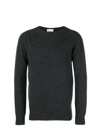 Мужской темно-серый свитер с круглым вырезом от Officine Generale