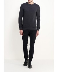 Мужской темно-серый свитер с круглым вырезом от Only &amp; Sons