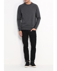 Мужской темно-серый свитер с круглым вырезом от Only &amp; Sons