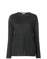 Женский темно-серый свитер с круглым вырезом от P.A.R.O.S.H.