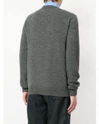 Мужской темно-серый свитер с круглым вырезом от Kolor