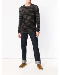 Мужской темно-серый свитер с круглым вырезом от Avant Toi