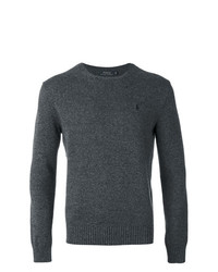 Мужской темно-серый свитер с круглым вырезом от Polo Ralph Lauren