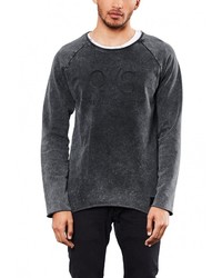 Мужской темно-серый свитер с круглым вырезом от Q/S designed by