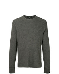 Мужской темно-серый свитер с круглым вырезом от rag & bone