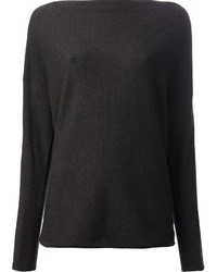 Женский темно-серый свитер с круглым вырезом от Ralph Lauren