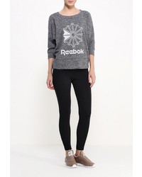 Женский темно-серый свитер с круглым вырезом от Reebok Classics