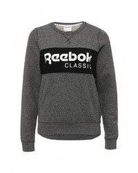 Женский темно-серый свитер с круглым вырезом от Reebok Classics