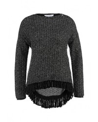 Женский темно-серый свитер с круглым вырезом от Rinascimento