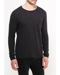 Мужской темно-серый свитер с круглым вырезом от River Island
