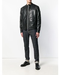 Мужской темно-серый свитер с круглым вырезом от Peuterey