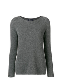 Женский темно-серый свитер с круглым вырезом от 'S Max Mara