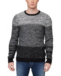 Мужской темно-серый свитер с круглым вырезом от s.Oliver Denim