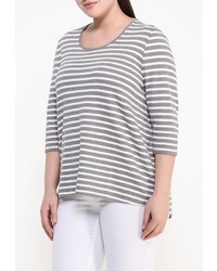 Женский темно-серый свитер с круглым вырезом от Samoon by Gerry Weber