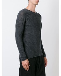 Мужской темно-серый свитер с круглым вырезом от Lost & Found Ria Dunn